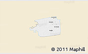 Classic Style 3D Map of Zuid, single color outside