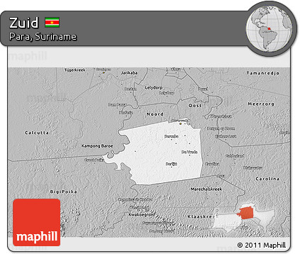 Gray 3D Map of Zuid