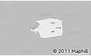 Gray 3D Map of Zuid, single color outside