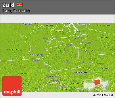 Physical 3D Map of Zuid