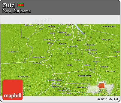Physical 3D Map of Zuid