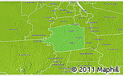 Political 3D Map of Zuid, physical outside