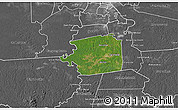 Satellite 3D Map of Zuid, desaturated