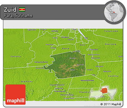 Satellite 3D Map of Zuid, physical outside
