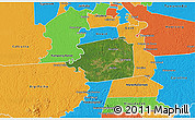 Satellite 3D Map of Zuid, political outside