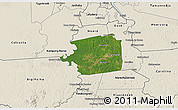Satellite 3D Map of Zuid, shaded relief outside