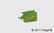 Satellite 3D Map of Zuid, single color outside