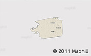 Shaded Relief 3D Map of Zuid, cropped outside