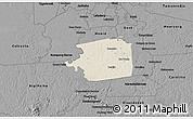 Shaded Relief 3D Map of Zuid, darken, desaturated
