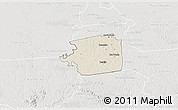 Shaded Relief 3D Map of Zuid, lighten, semi-desaturated