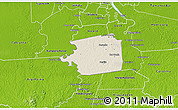 Shaded Relief 3D Map of Zuid, physical outside