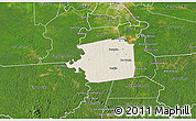 Shaded Relief 3D Map of Zuid, satellite outside