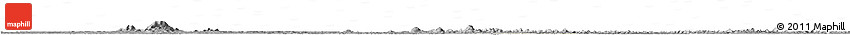 Shaded Relief Horizon Map of Zuid, darken, desaturated