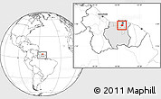 Blank Location Map of Zuid, highlighted country, within the entire country