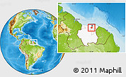 Physical Location Map of Zuid, highlighted country