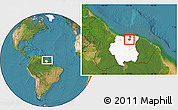 Satellite Location Map of Zuid, highlighted country