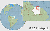 Savanna Style Location Map of Zuid, highlighted country, within the entire country, hill shading