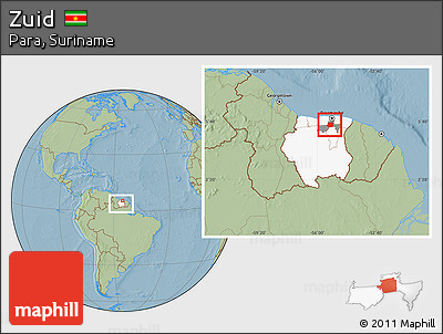 Savanna Style Location Map of Zuid, highlighted country, highlighted parent region, within the entire country, hill shading