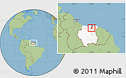 Savanna Style Location Map of Zuid, highlighted country