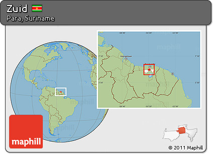 Savanna Style Location Map of Zuid, highlighted parent region
