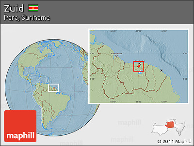 Savanna Style Location Map of Zuid, hill shading