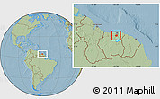 Savanna Style Location Map of Zuid, hill shading