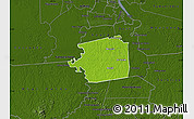 Physical Map of Zuid, darken