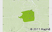 Physical Map of Zuid, lighten