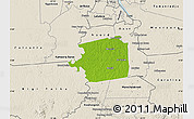 Physical Map of Zuid, shaded relief outside
