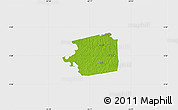 Physical Map of Zuid, single color outside