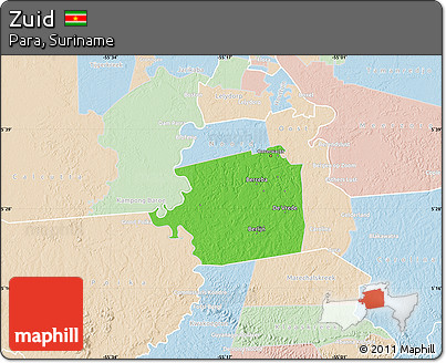 Political Map of Zuid, lighten