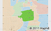 Political Map of Zuid, lighten