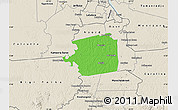 Political Map of Zuid, shaded relief outside
