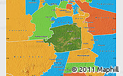 Satellite Map of Zuid, political outside