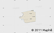 Shaded Relief Map of Zuid, single color outside
