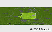 Physical Panoramic Map of Zuid, darken