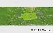 Physical Panoramic Map of Zuid, satellite outside