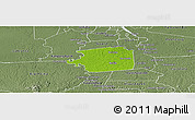 Physical Panoramic Map of Zuid, semi-desaturated
