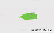 Political Panoramic Map of Zuid, cropped outside