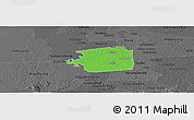 Political Panoramic Map of Zuid, darken, desaturated