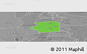 Political Panoramic Map of Zuid, desaturated