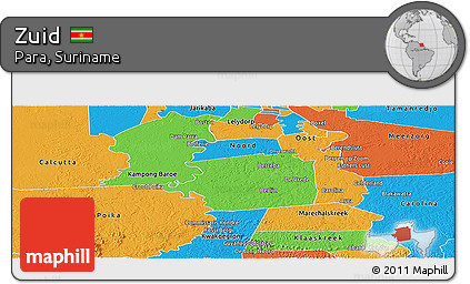 Political Panoramic Map of Zuid