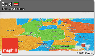 Political Panoramic Map of Zuid