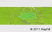 Political Panoramic Map of Zuid, physical outside