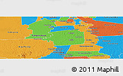 Political Panoramic Map of Zuid