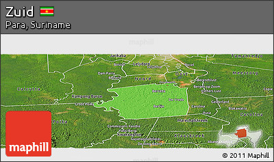 Political Panoramic Map of Zuid, satellite outside