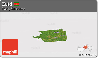 Satellite Panoramic Map of Zuid, cropped outside