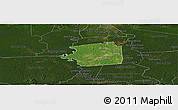 Satellite Panoramic Map of Zuid, darken