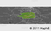 Satellite Panoramic Map of Zuid, desaturated