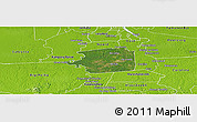 Satellite Panoramic Map of Zuid, physical outside